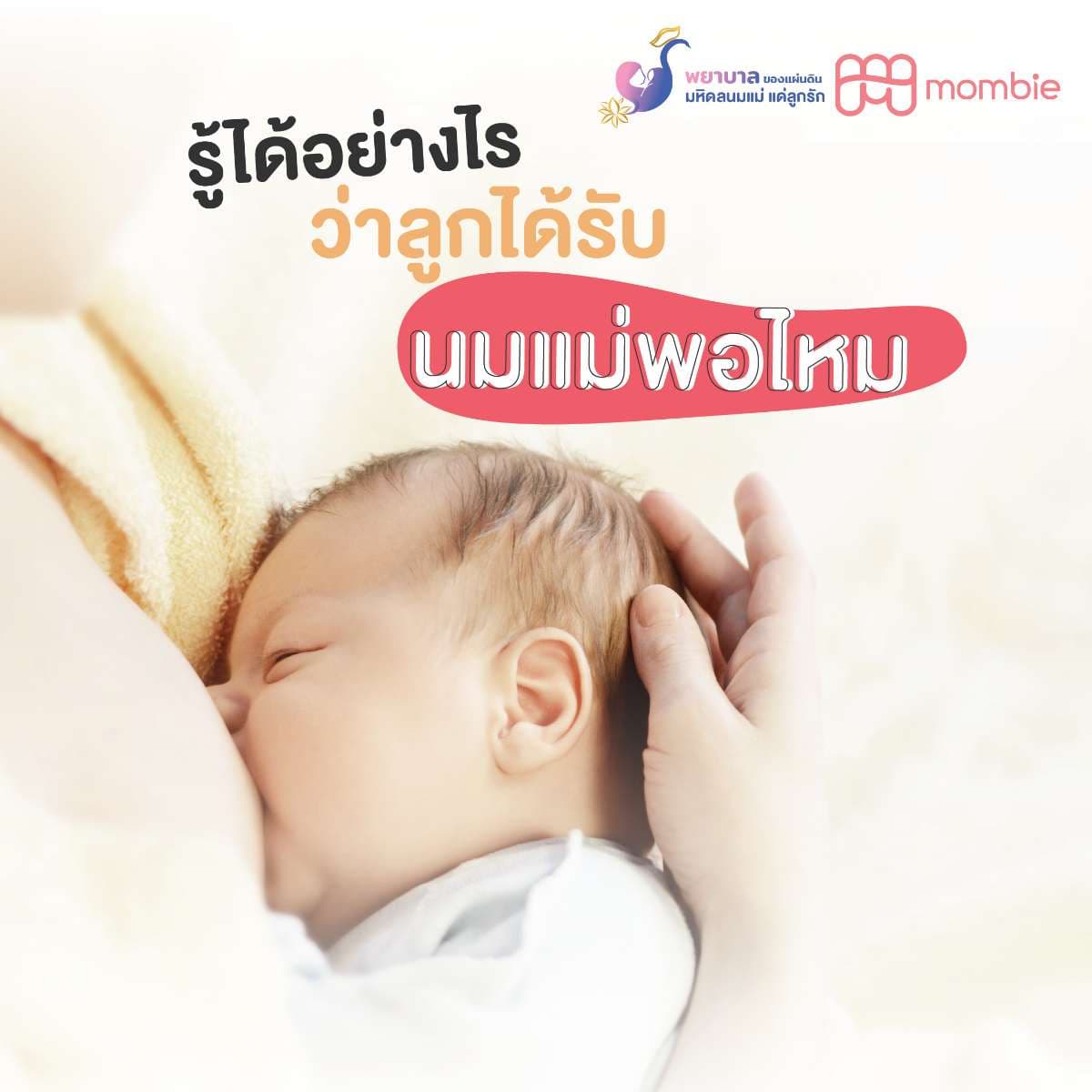 รู้ได้อย่างไรว่าลูกได้รับนมแม่พอไหม